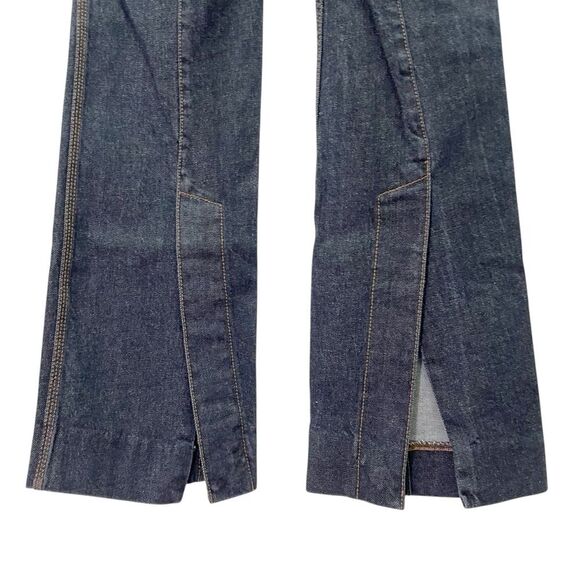 Zimmermann Concert Stiletto Jeans Women’s Size 28 Dark Denim Flare Leg Split Hem - Picture 8 of 16